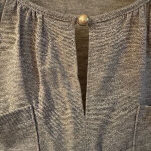 Shimmering Gold Button Top